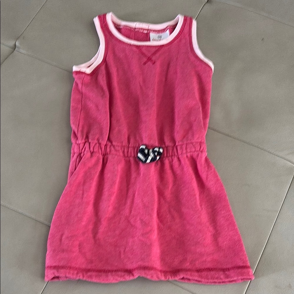 Hanna Anderson Pink Sleeveless Crew Neck Sundress Zipper Back